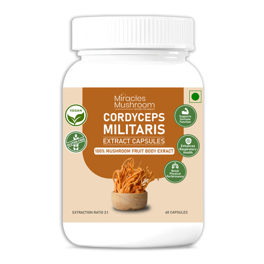 Cordyceps Mushroom Extract Capsules | Boost Energy, Lung Health & Immunity