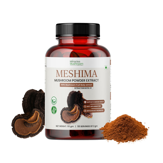 Meshima Mushroom Extract Powder | Pure Organic Immune Support Supplements