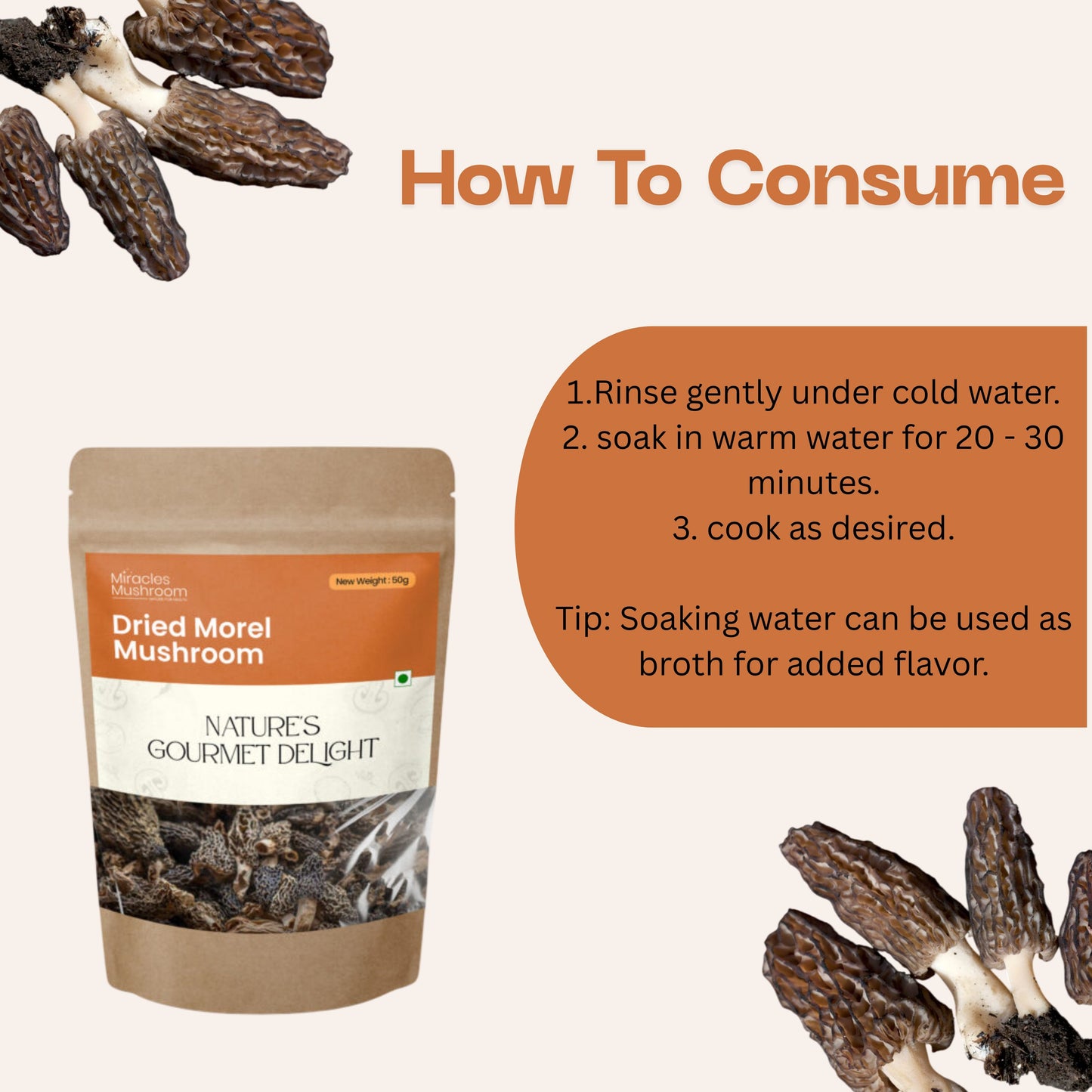 Dried Morel Mushroom | High Protein & Nutrient Support