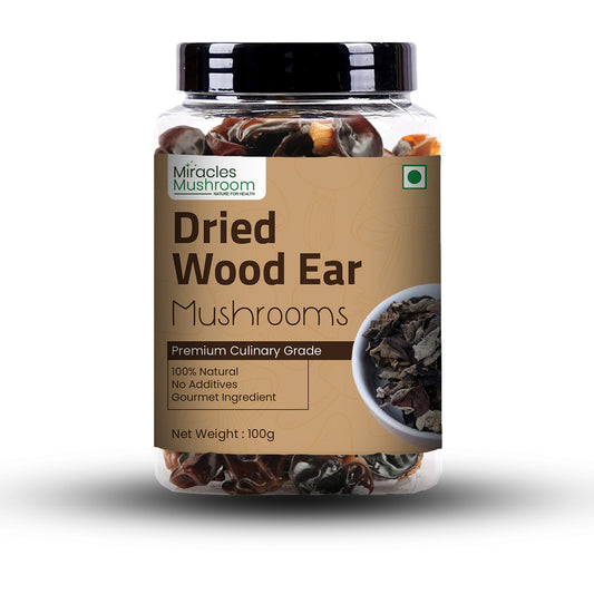 Dried Wood Ear Mushroom (Black Fungus) | Rich in Fiber, Support Heart & Gut Health