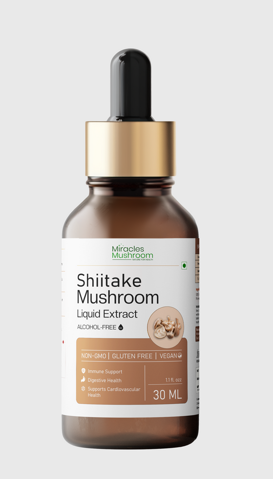 Shiitake Mushroom Extract Liquid | Immunity, Heart Health & Energy Support