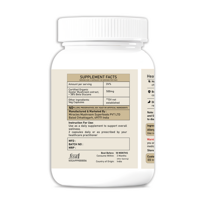 Oyster Mushroom Extract Capsules | Boost Immunity & Support Heart Health