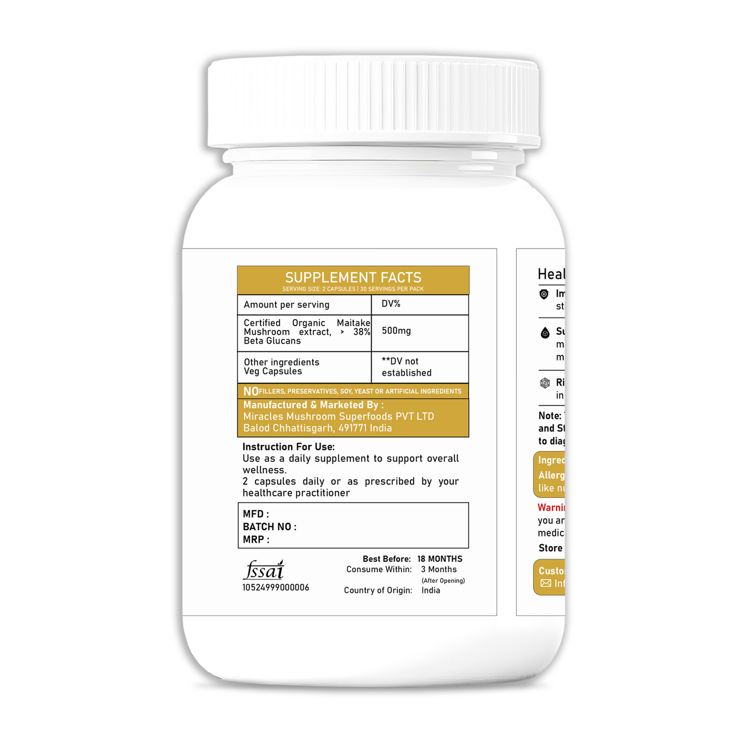 Maitake Mushroom Extract Powder | Blood Sugar & Promote Healthy Metablism