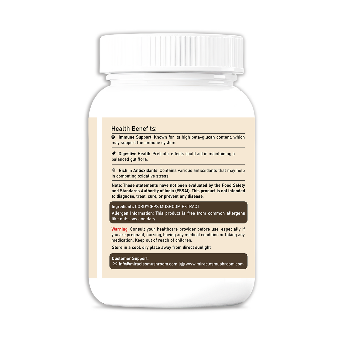 Turkey Tail Mushroom Extract Capsules | Digestive Wellness & Support Gut Health