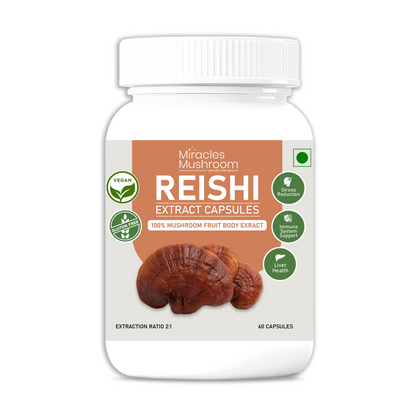 Reishi Mushroom Extract Capsules | Stress Relief & Better Sleep