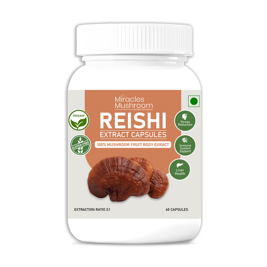 Reishi Mushroom Extract Capsules | Stress Relief & Better Sleep