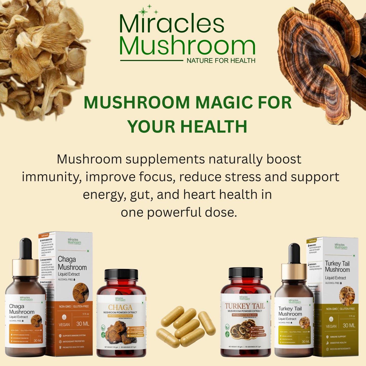 Dried Tremella Mushroom | Skin Hydration & Beauty Support