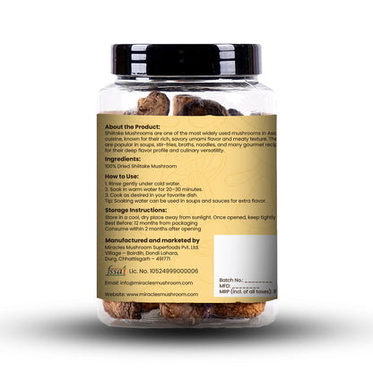 Dried Shiitake Mushroom | Heart Health & Support Digestion