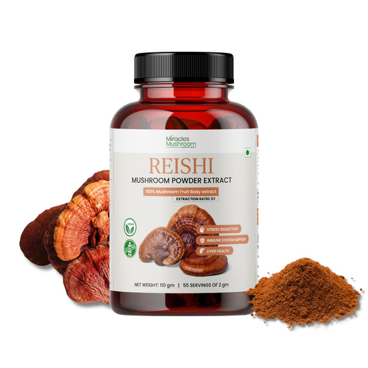Reishi Mushroom Powder Extract | Immune System Booster, Energy & Stress Support
