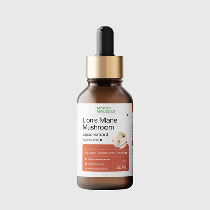 Lion's Mane Mushroom Extract Liquid | Brain Health, Memory & Focus Support