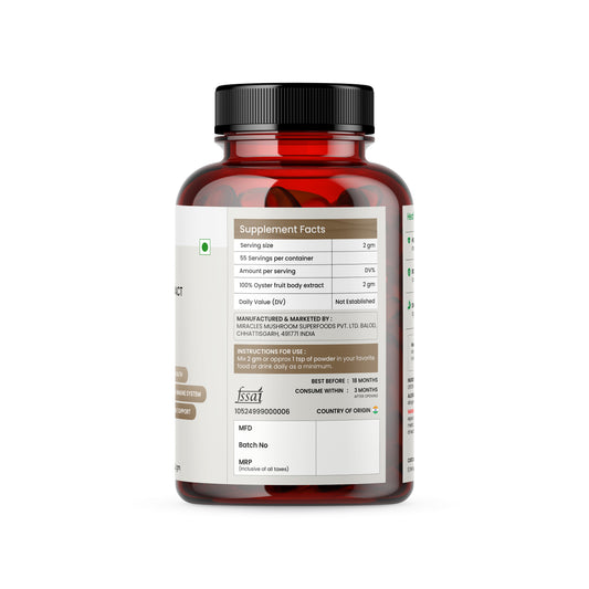 Oyster Mushroom Extract Powder | Support Heart Health & Cholesterol Management