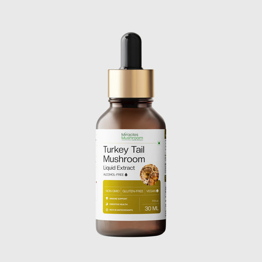 Turkey Tail Mushroom Extract Liquid | Support Digestion, Energy & Wellness